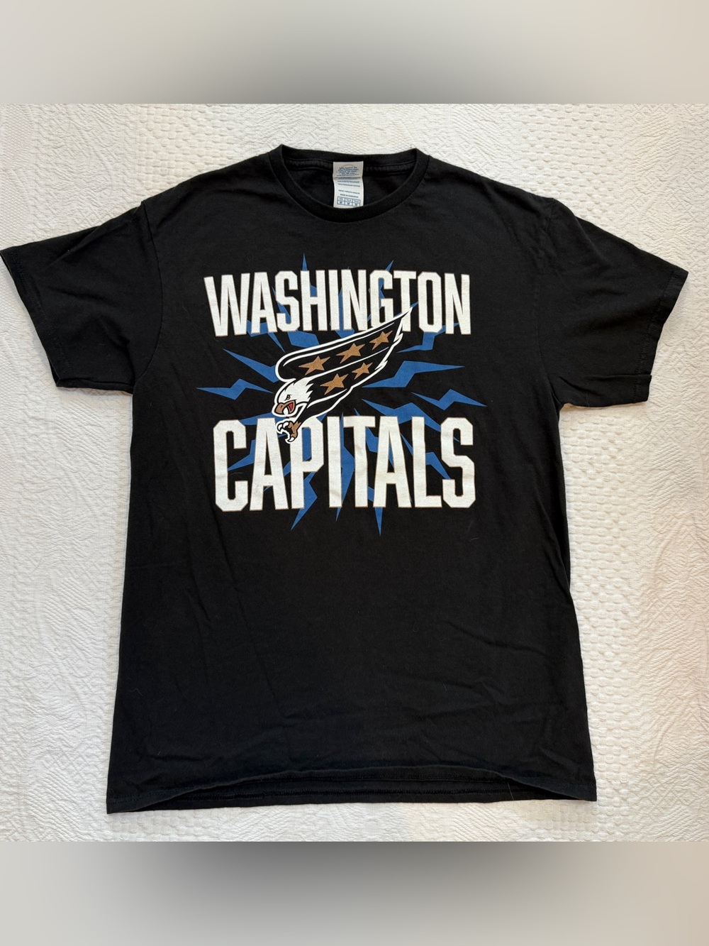 Washington Capitals NHL T Shirt Adult Medium M Black